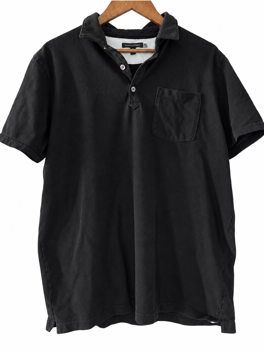 Banana Republic Men’s XL Black Performance Pique Polo Shirt